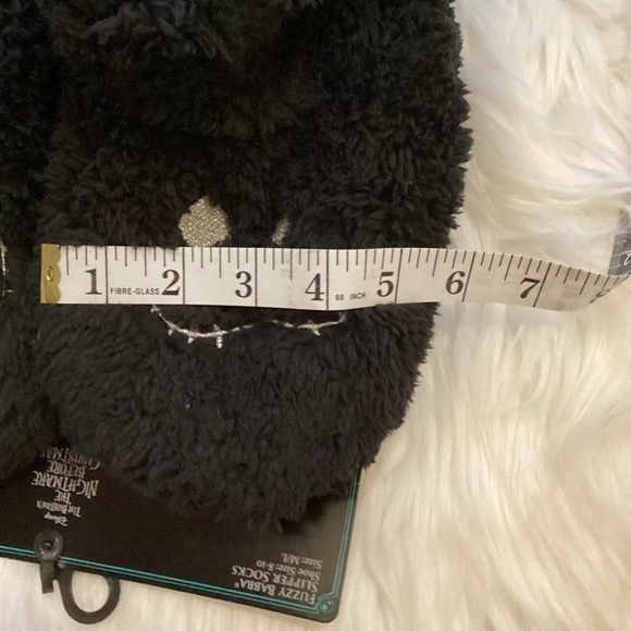 DISNEY The Nightmare Before Christmas fuzzy Babba slipper socks M/L - Picture 12 of 12